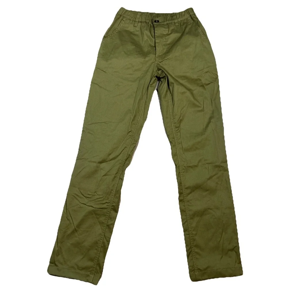 Woof Pants Men's XS Khaki Green Mesh Lined Commando Chino Elastic Stretch - Picture 1 of 12